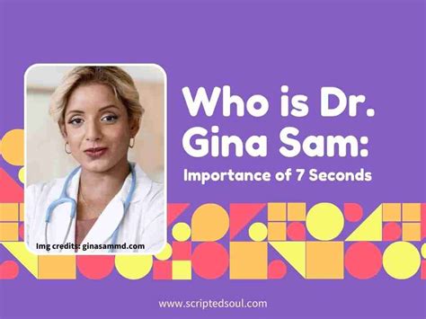 Thankfully, Dr. . What is dr gina sam 7 second ritual